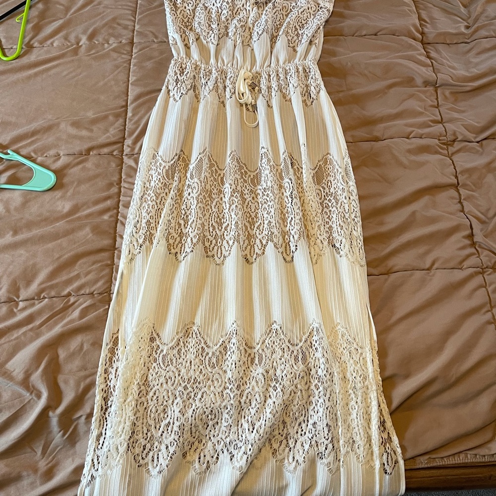 White dress perfect for wedding shower